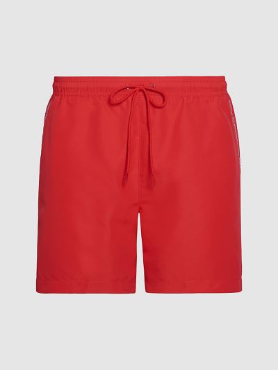 Calvin Klein Fürdőruha HU093156 | Calvin Klein Core Logo Medium Drawstring Férfi Úszónadrág Piros